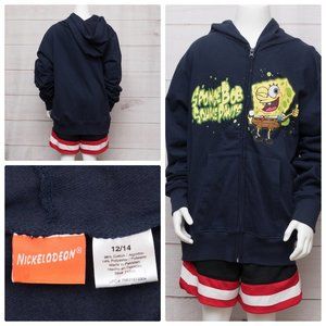 SpongeBob SquarePants Boys Navy 12/14 Navy Hoodie